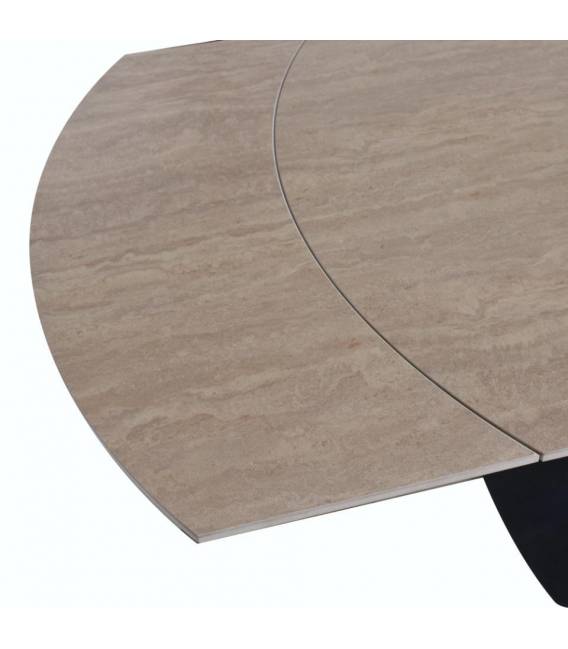 Išskleidžiamas stalas 025181 160(240)x90 rusvas/juodas