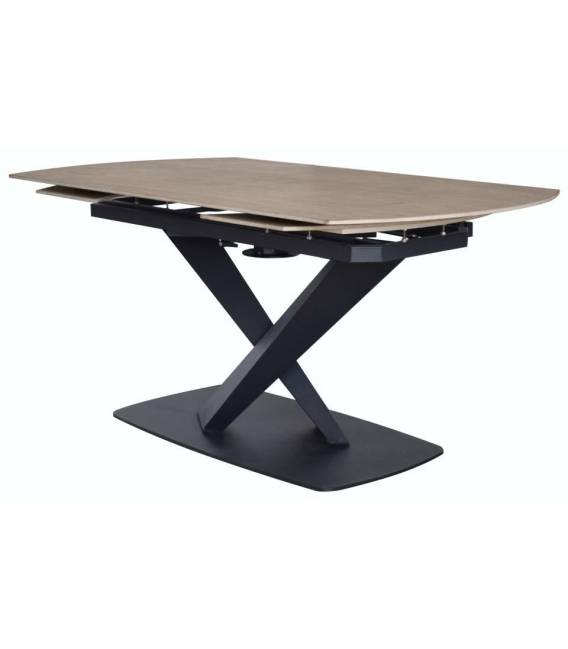 Išskleidžiamas stalas 025181 160(240)x90 rusvas/juodas