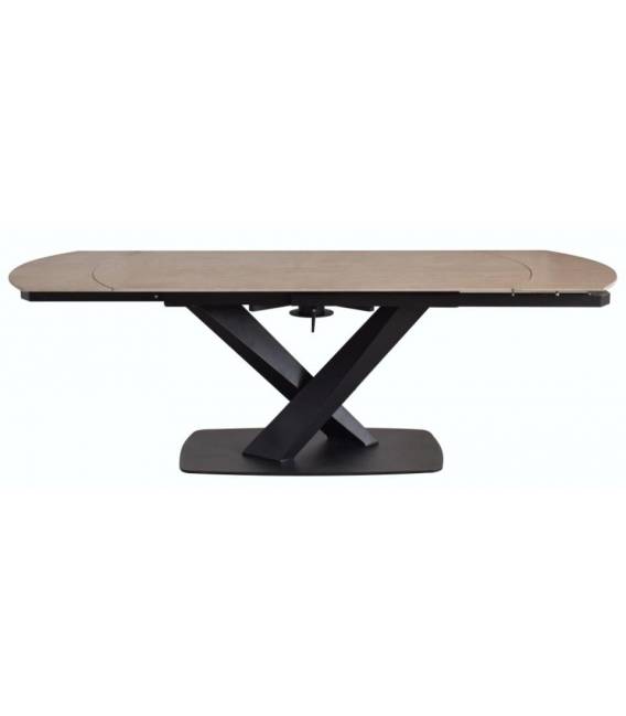 Išskleidžiamas stalas 025181 160(240)x90 rusvas/juodas