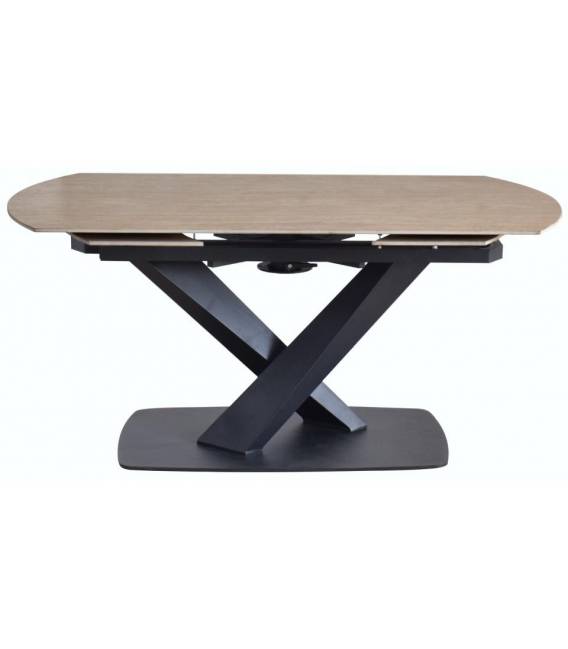 Išskleidžiamas stalas 025181 160(240)x90 rusvas/juodas