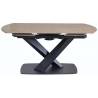 Išskleidžiamas stalas 025181 160(240)x90 rusvas/juodas