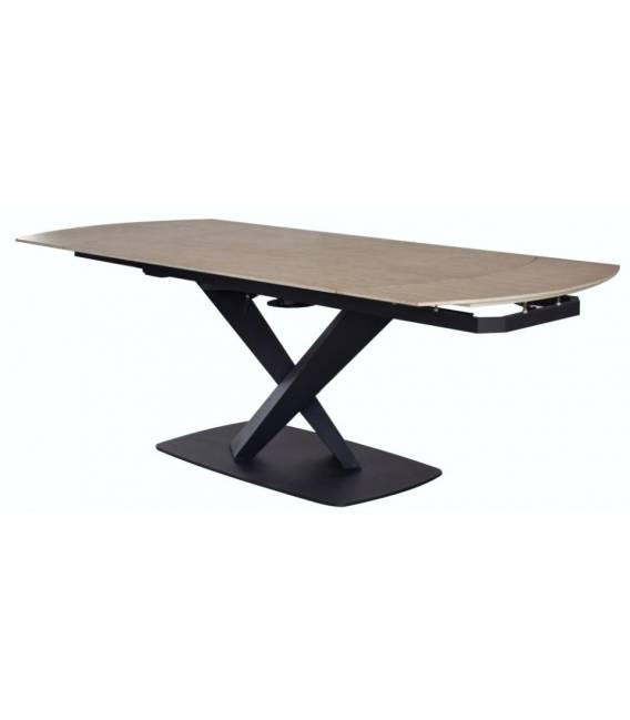 Išskleidžiamas stalas 025181 160(240)x90 rusvas/juodas