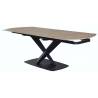 Išskleidžiamas stalas 025181 160(240)x90 rusvas/juodas