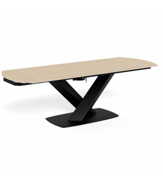 Išskleidžiamas stalas 025180 160(240)x90 rudas/juodas