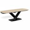 Išskleidžiamas stalas 025180 160(240)x90 rudas/juodas