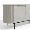 Komoda TEMPO 206x42 traverten / black