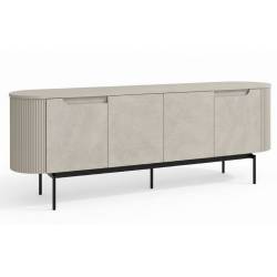 Komoda TEMPO 206x42 traverten / black