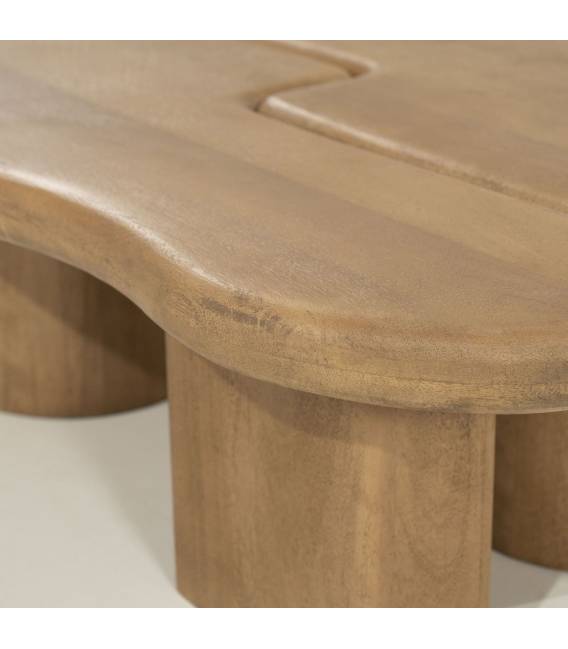 Kavos staliukas YUO 100x80 šviesiai rudas