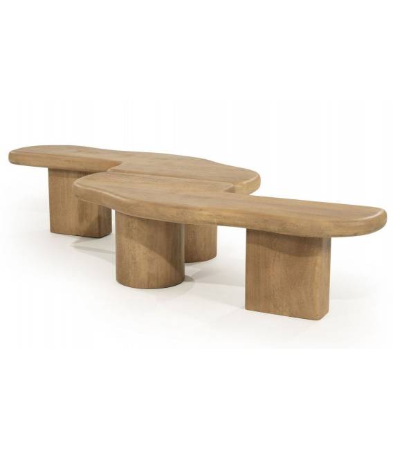 Kavos staliukas YUO 100x80 šviesiai rudas