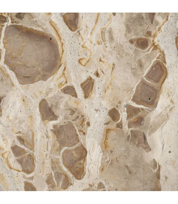 Šoninis staliukas MARMO Ø40 rusvas