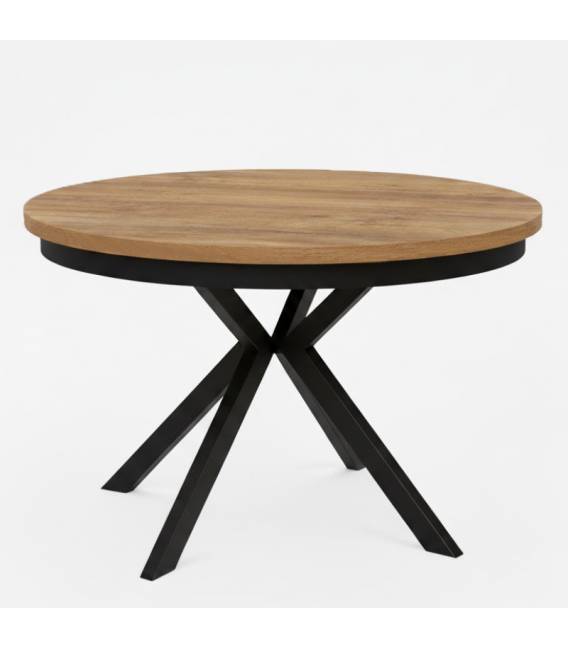 Išskleidžiamas stalas EDEN su žiedu Ø100(176) Lefkas Oak