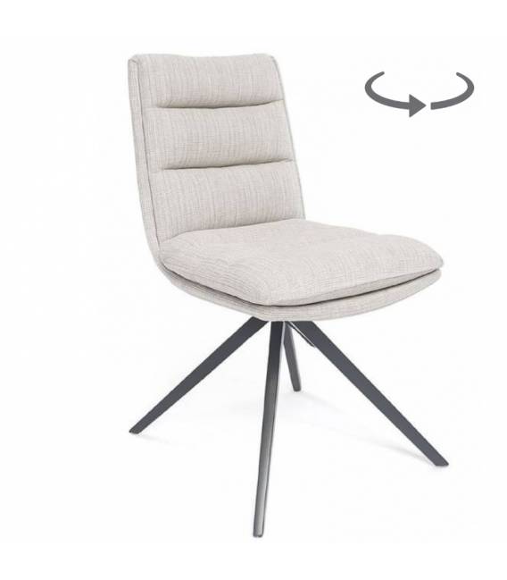 Kėdė GIA šviesiai pilka/sukasi