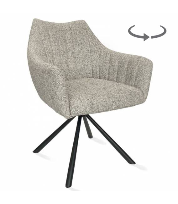 Krėsliukas MILAN pilkas/sukasi