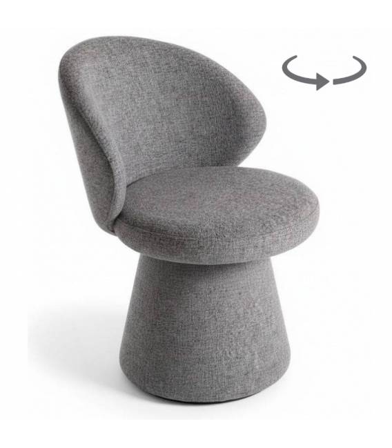 Krėsliukas ENNA pilkas/sukasi