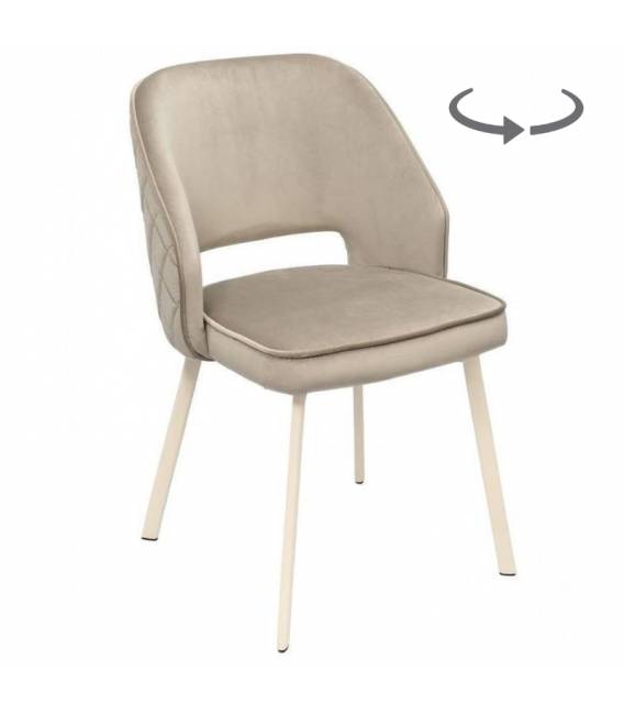 Kėdė ANDRE VIC šviesiai ruda/sukasi