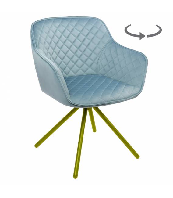 Krėsliukas LUCAS VIC šviesiai mėlyna/sukasi