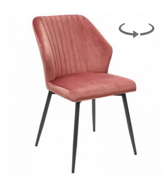 Kėdė NELS VIC rožinė/sukasi