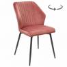 Kėdė NELS VIC rožinė/sukasi