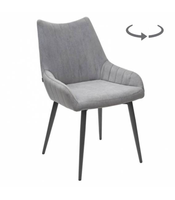 Krėsliukas DENIS pilkas/sukasi