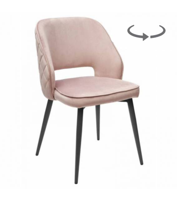 Kėdė ANDRE VIC rausva/sukasi