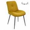 Kėdė RAUL VIC garstyčių geltona/sukasi
