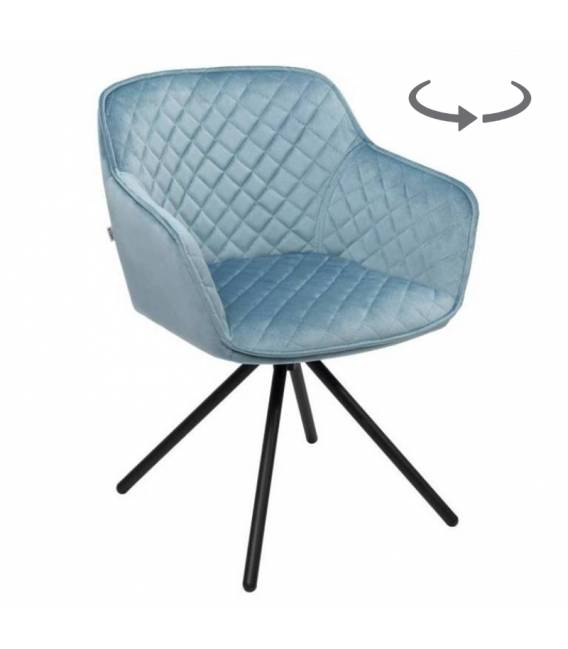 Krėsliukas LUCAS VIC šviesiai mėlyna/sukasi