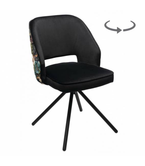Kėdė ANDRE VIC juoda/sukasi