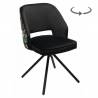 Kėdė ANDRE VIC juoda/sukasi
