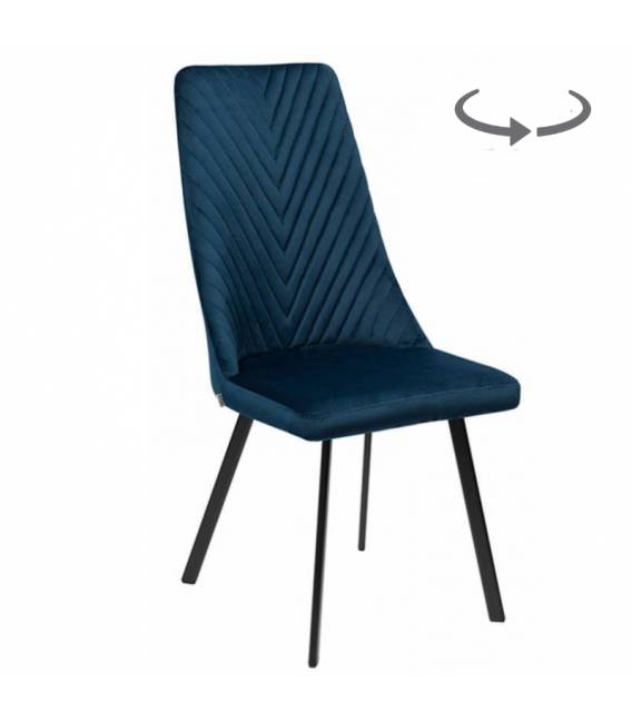 Kėdė ALEX VIC tamsiai mėlyna/sukasi