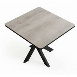 Išskleidžiamas stalas GRANDE 90(180)x90 retro gumus/ black
