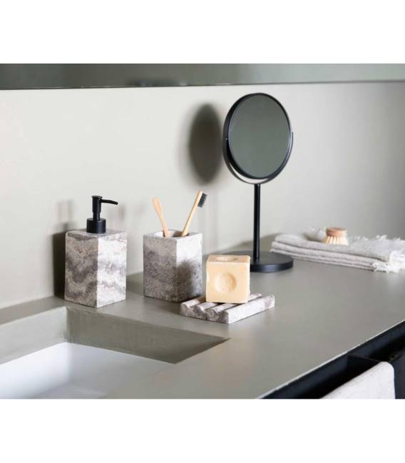 Dantų šepetėlių laikiklis GREY 8x8 pilkas