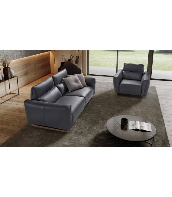 Sofa BACCARAT 160x95 tamsiai pilka