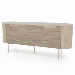 Komoda TEMPO 206x42 silves / cream