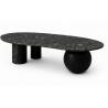 Kavos staliukas AQUA 120x70 juodas marmuras