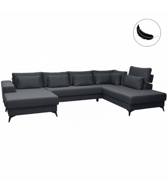 Minkštas kampas DEDO 362x225 pilkas