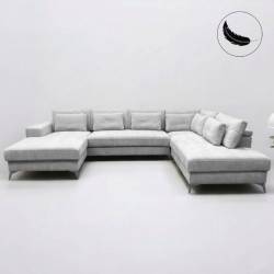 Minkštas kampas DEDO VIC 362x225 šviesiai pilkas