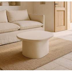 Kavos staliukas WILMA 60x58 baltas