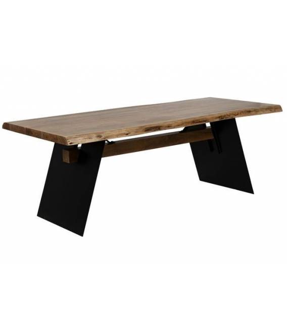 Stalas ROOM 220x100 rudas/juodas