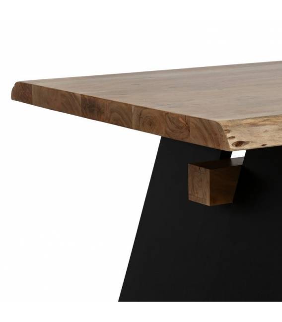 Stalas ROOM 220x100 rudas/juodas