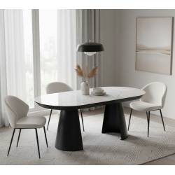 Išskleidžiamas stalas KOALA 180(260)x103 lagina lack/ black