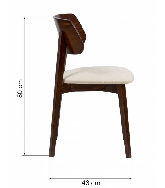 Kėdė LAMANGA beige/ruda