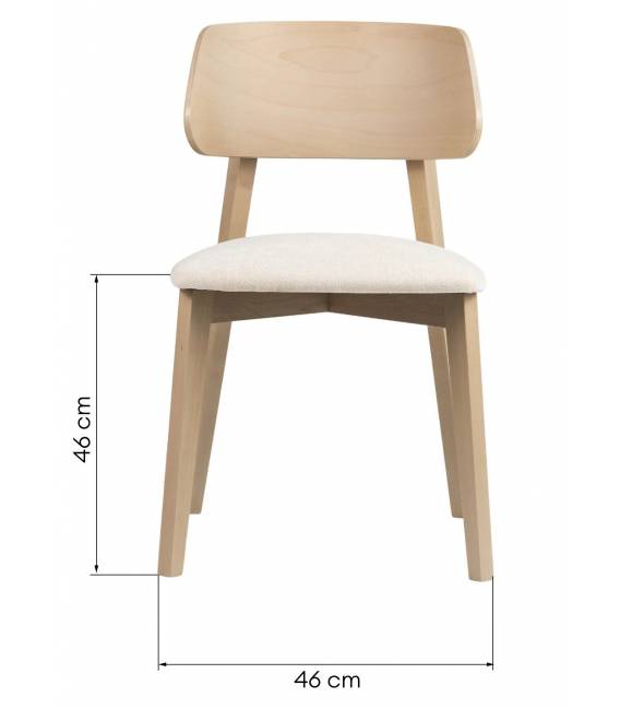 Kėdė LAMANGA balta/ruda