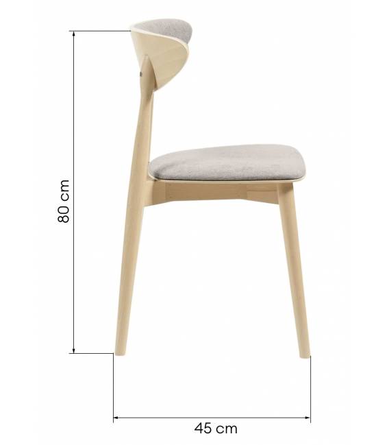 Kėdė DAGNA šviesiai pilka/ruda