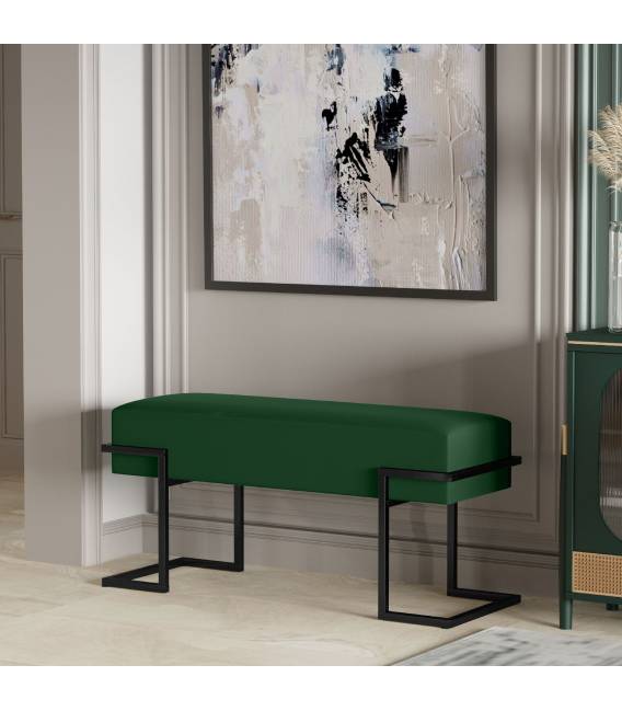 Suoliukas RENGO 80x34 žalias/juodos kojos