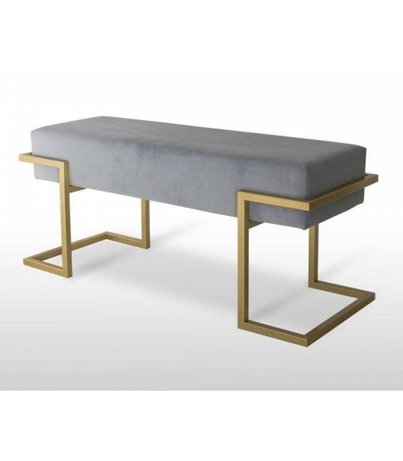 Suoliukas RENGO 80x34 pilkas/auksinės kojos