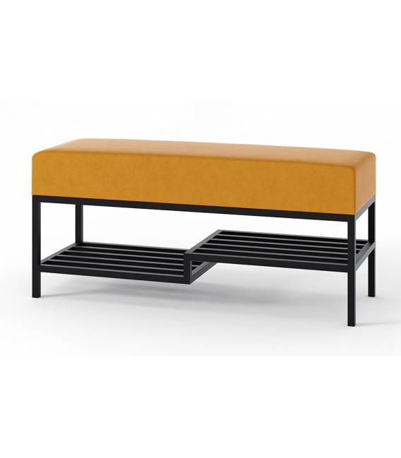 Suoliukas FABIAN 100x35 garstyčių/juodos kojos