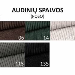 Suoliukas DUVAL 100x35 rudas/juodos kojelės