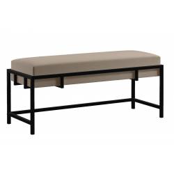 Suoliukas DUVAL 100x35 rudas/juodos kojelės