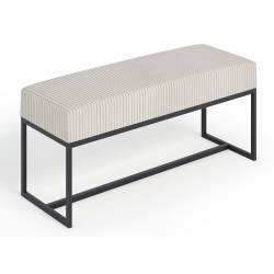 Suoliukas MONTE 80x30 beige/juodos kojos