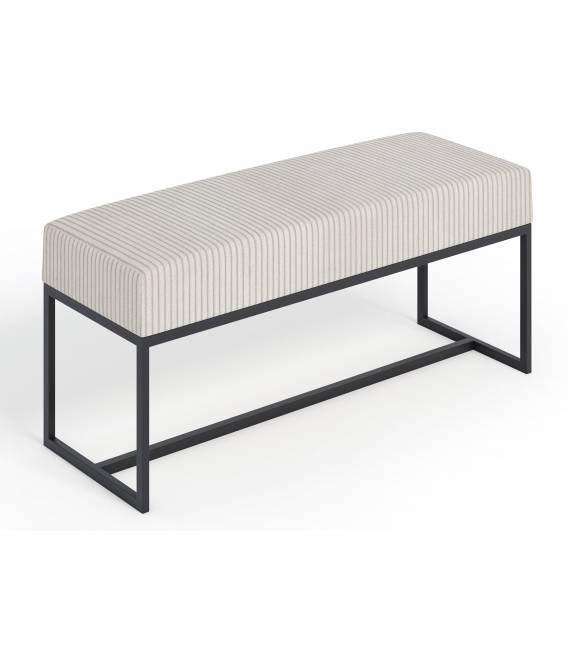 Suoliukas MONTE 100x30 beige/juodos kojos